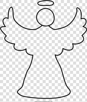 Christmas Angel Coloring Page   Drawing Christmas Angel  HD Png Download
