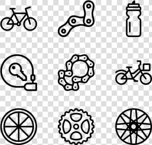 Bicycle  amp  Components   Vector Icon Icon Component Bike  HD Png Download