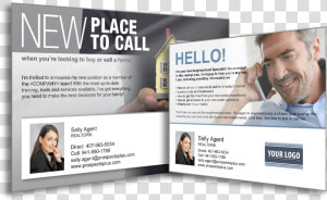 New Real Estate Agent Introduction Postcard  HD Png Download