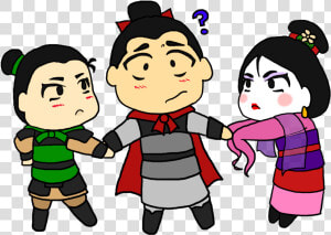 Mulan Ping Shang Fanart Clipart   Png Download   Mulan And Li Shang Baby  Transparent Png