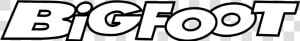 Bigfoot 01 Logo Black And White   Line Art  HD Png Download