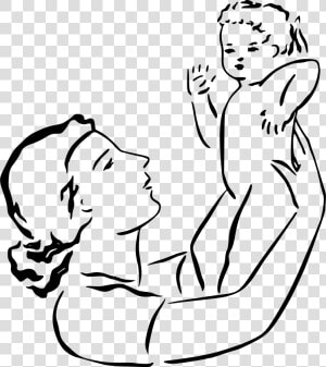 Mother Holds Baby Clip Arts  HD Png Download