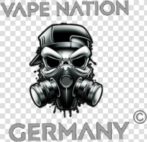 Vape Nation Germany   Gas Mask Vaping Logo  HD Png Download