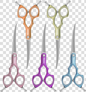 Opawz Asian Fusion Curve Grooming Shear   Asian Fusion Grooming Scissors  HD Png Download
