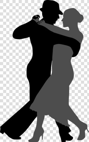 Tango Ballroom Silhouette Two   Two People Dancing Silhouette  HD Png Download