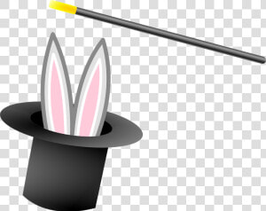 Magician  Hat  Bunny  Top Hat  Wand  Illusionist  Show   Magic Show Clip Art  HD Png Download