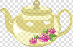 Flower cup kettle   Clipart Tea Pot Png  Transparent Png