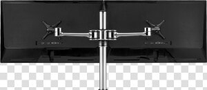 Atdec Monitor Arm Silver Atdec Dual Arm Desktop Monitor   Antenna  HD Png Download