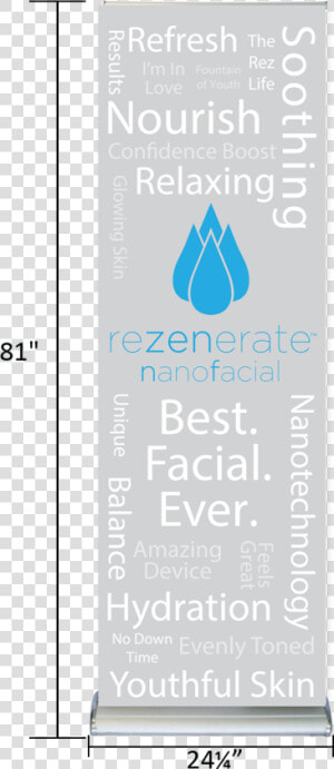 Rezenerate Retractable Banner Gray Background   Best Wallpaper Ever  HD Png Download