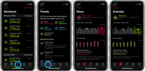 Apple Watch How To See Workout History Walkthrough   Iphone Apple Watch Workout App  HD Png Download
