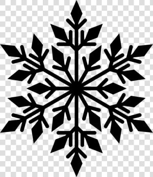Snowflake Silhouette Clip Art   Black Snowflake Transparent Background  HD Png Download