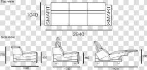 View All Configurations   Sofa Drawing From Side  HD Png Download