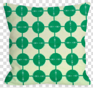 Confident Green Abstract Dots Pillow   Round Shape Stickers  HD Png Download
