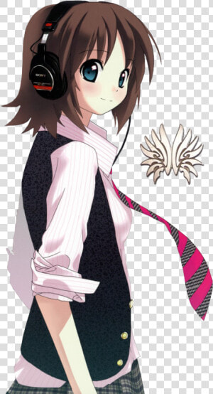 Anime Headphones Png   Anime Girl Headphone Png  Transparent Png