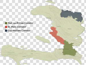 Haiti Map Corridors   Haiti Map And Flag Png  Transparent Png