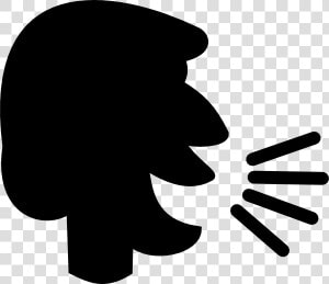 Speaking Man Svg Clip Arts   Speak Clip Art  HD Png Download