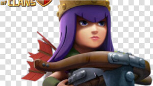 Clash Of Clans Archer Queen Png   Png Download   Archer Queen Clash Royale  Transparent Png