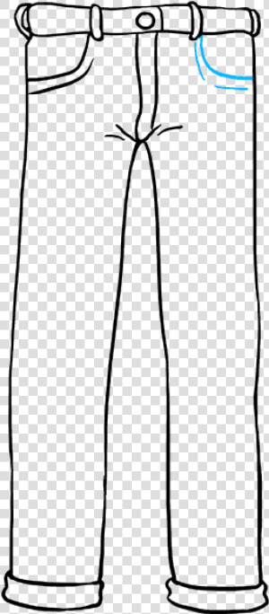 How To Draw Jeans   Easy To Draw Pants  HD Png Download