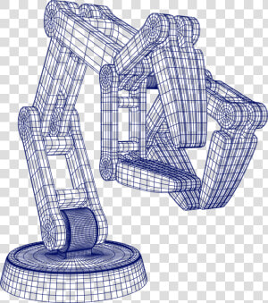 3d Wireframe Vector  HD Png Download