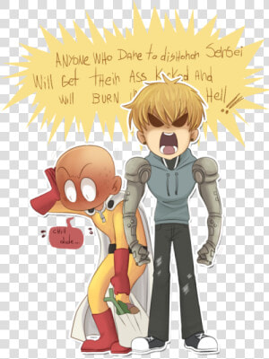 Saitama X Genos Chibi  HD Png Download