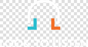 Look To Listen Logo Reverse   Graphic Design  HD Png Download