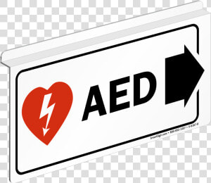 Aed Hanging Sign  HD Png Download