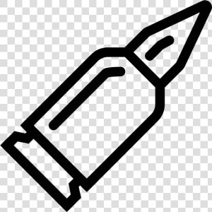 It S A Logo Of A Pointed Bullet Still In It S Casing   Bullet Icon Game  HD Png Download
