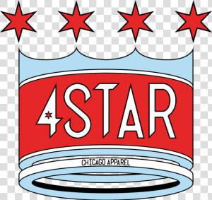 Transparent Chicago Star Png   Chicago Flag  Png Download