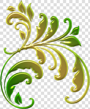 Adorno Vintage Dorado  HD Png Download