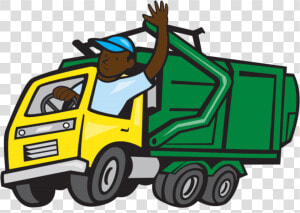 Mac S Moving  rubbish Removal Services   Cartoon Garbage Truck  HD Png Download