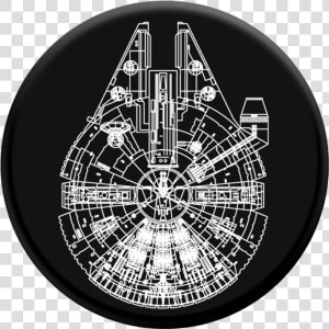 Millennium Falcon Pop Socket  HD Png Download