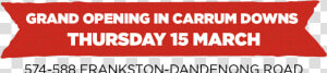 Carrum Downs Coming Soon  HD Png Download