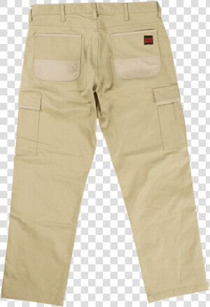 Tough Duck Mens Stretch Twill Cargo Pant Khaki Back   Cargo Pants Men Back  HD Png Download