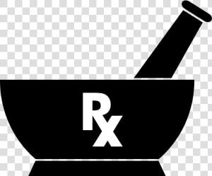 Clip Art Pharmacy Logo Rx   Mortar And Pestle Pharmacy Symbol  HD Png Download