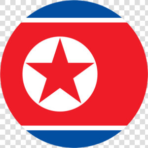 North Korea Flag Circle Clipart   Png Download   North Korea Flag Circle  Transparent Png