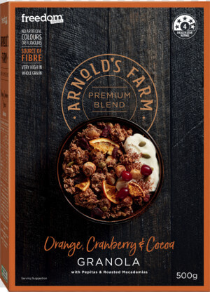 Arnold  39 s Farm Premium Blend Tofe Apple Granola 500g  HD Png Download