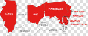 Physical Map Of Illinois  HD Png Download
