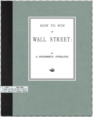 How To Win In Wall Street By A Successful Operator   Paper  HD Png Download