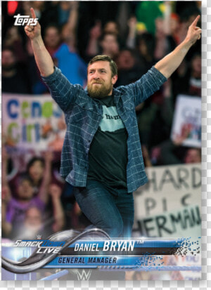 2018 Topps Wwe Daniel Bryan Base Poster   Football Player  HD Png Download