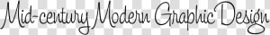 Mid Century Modern Letters  HD Png Download