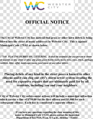 Official Notice  HD Png Download