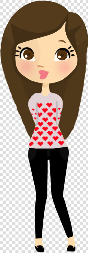 Nena Selena Gomez   Cartoon Teenage Girl Transparent  HD Png Download
