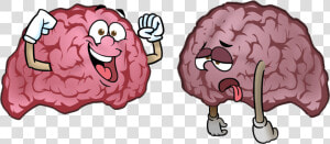 Depressed Brain Cartoon  HD Png Download