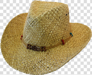 Casual Rush Straw Hat In Leopard Bead   Cowboy Hat  HD Png Download