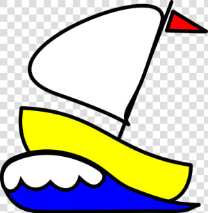 Sailboat  Sailing Boat  Ship  Waves  Ocean  Boat   Number 4 As A Sailboat  HD Png Download