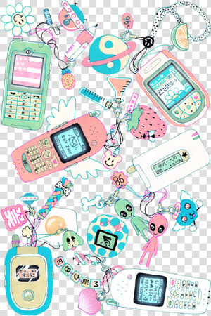 Pink  Cellphone  And Kawaii Image   Redux Theme  HD Png Download