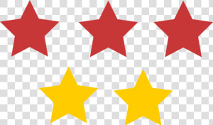 Vote Star Rating Icon   5 Stars Clipart  HD Png Download