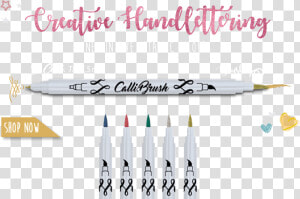 Brush Double Tip Pen Metallic For Creative Writing   Calligraphy  HD Png Download