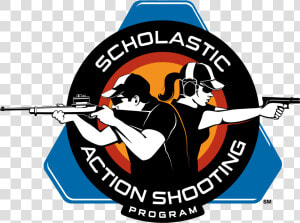 Gun Man Logo Photo   Scholastic Action Shooting Program  HD Png Download