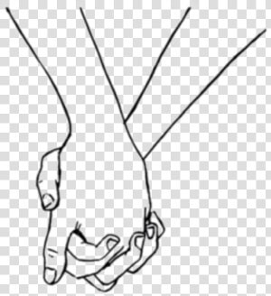  ftestickers  linedrawing  couple  love  holdinghands   Love Holding Hands Line Drawing  HD Png Download